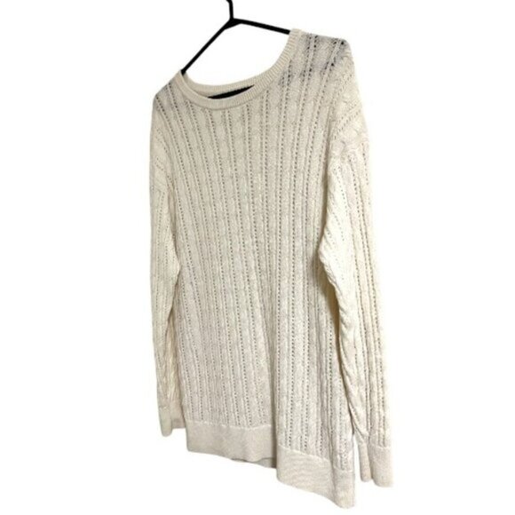 Aritzia White Crew Neck Sweater - Picture 4 of 8